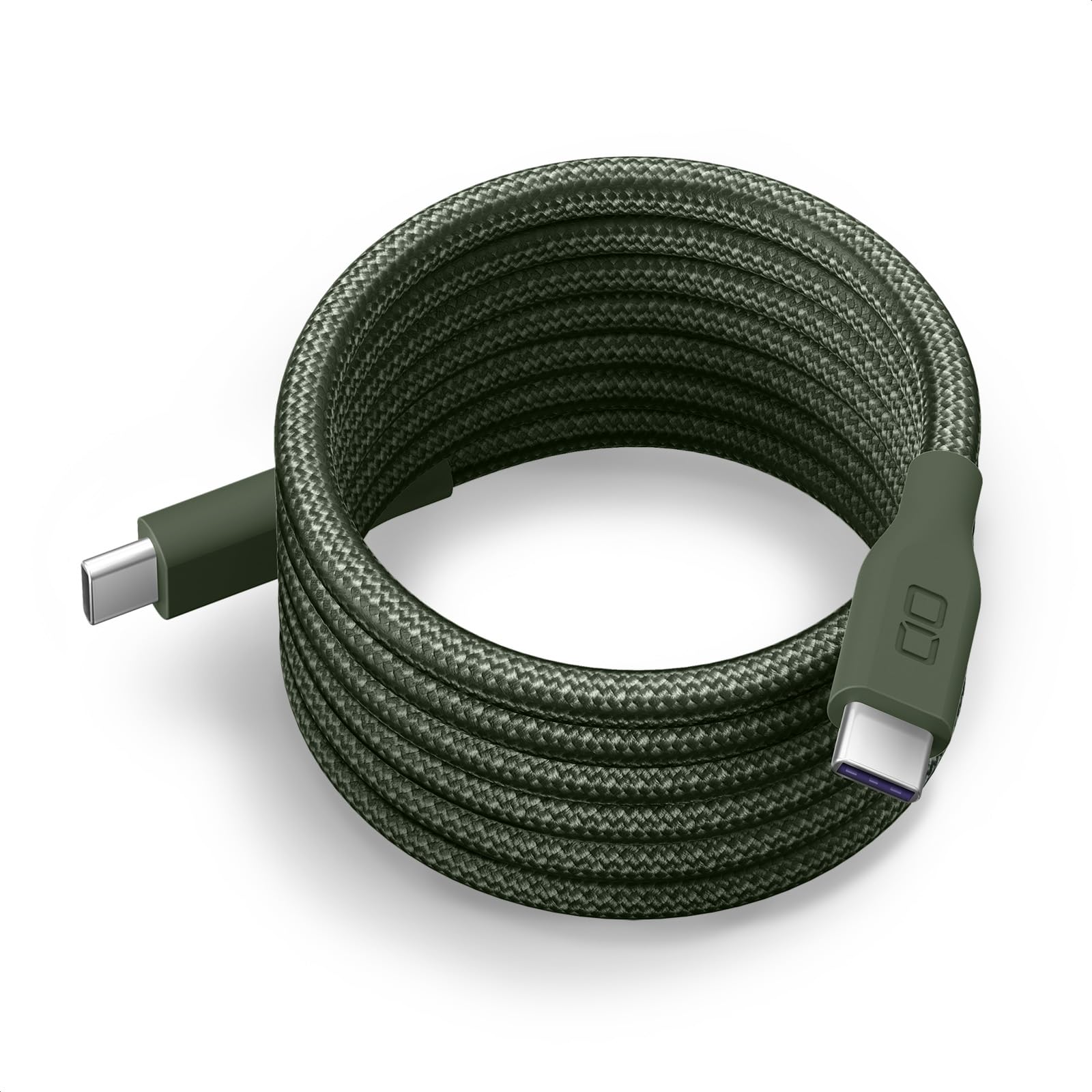 CIO スパイラルケーブル CtoC (Type-C/USB-C) 急速充電 磁…