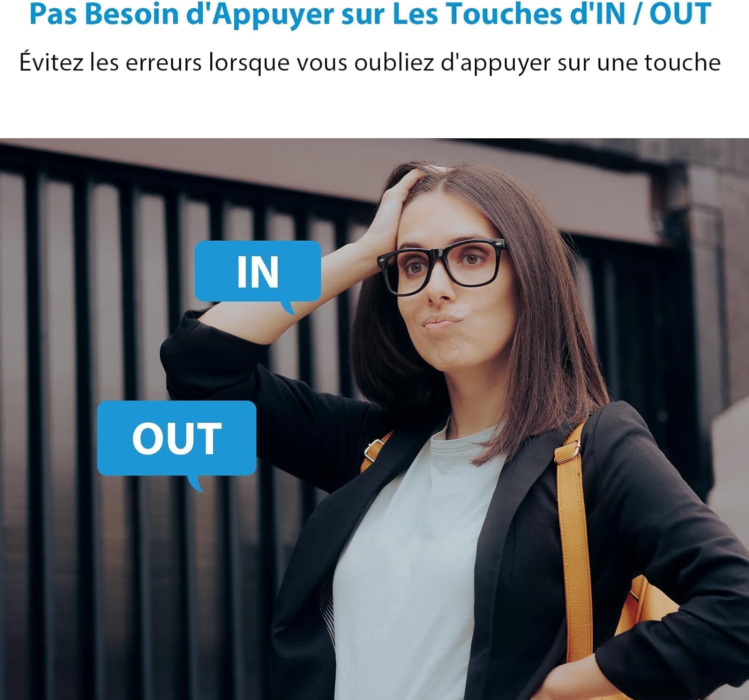 NGTeco WiFi Pointeuse pour Employés Petite Entreprise, W3 WiFi Biométrique Pointeuse à Empreinte Digitale, pointeuse horaire Personnel avec APP pour iOS Android (English)