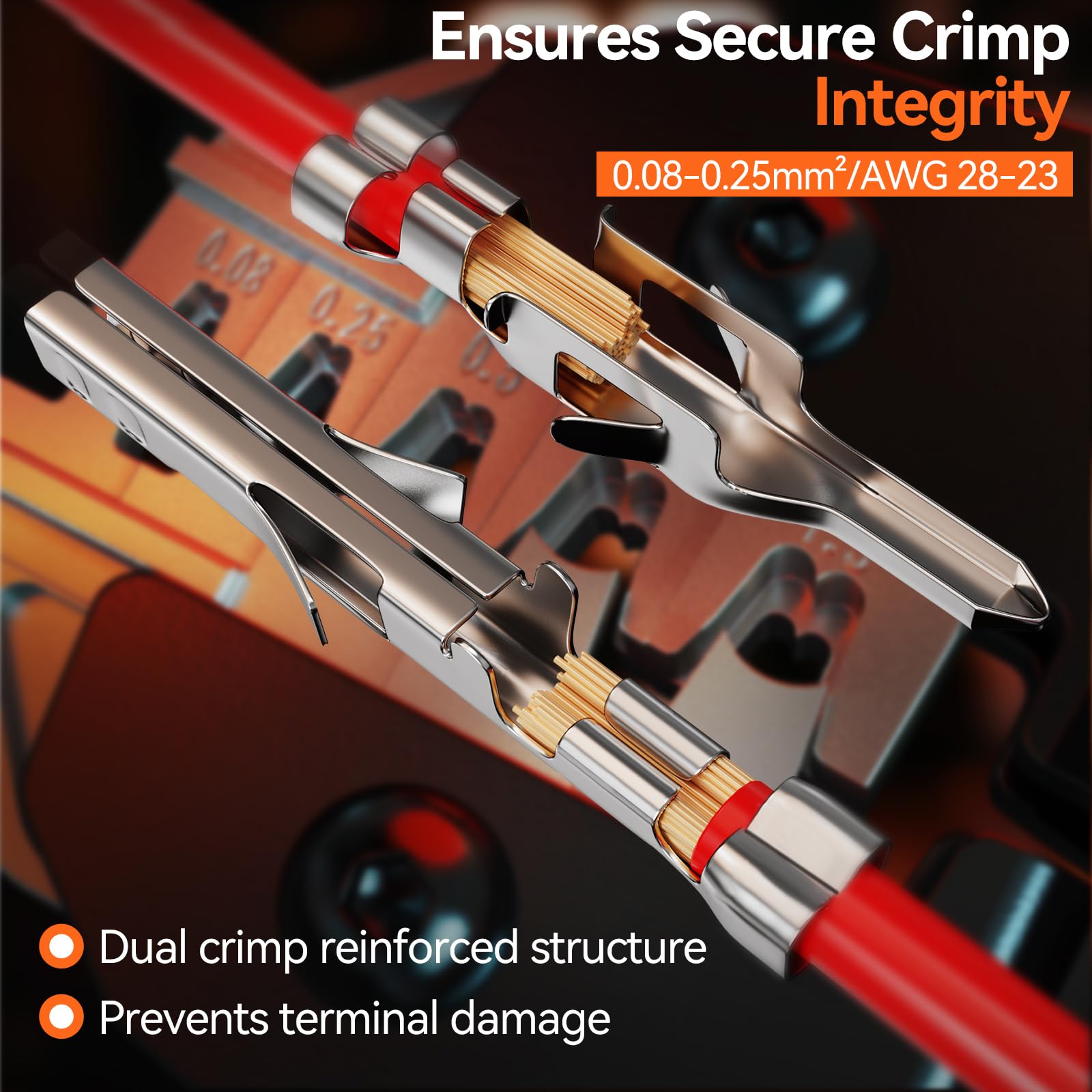 Preciva Alicates de crimpado, 0,08-1,5 mm² (AWG28-16) también, 472 conectores eléctricos Mini-Fit Jr (2/4/6/8/10 pines) con kit de herramientas de crimpado, para Dupont, Molex, KF2510, JST-PH, XH, SYP