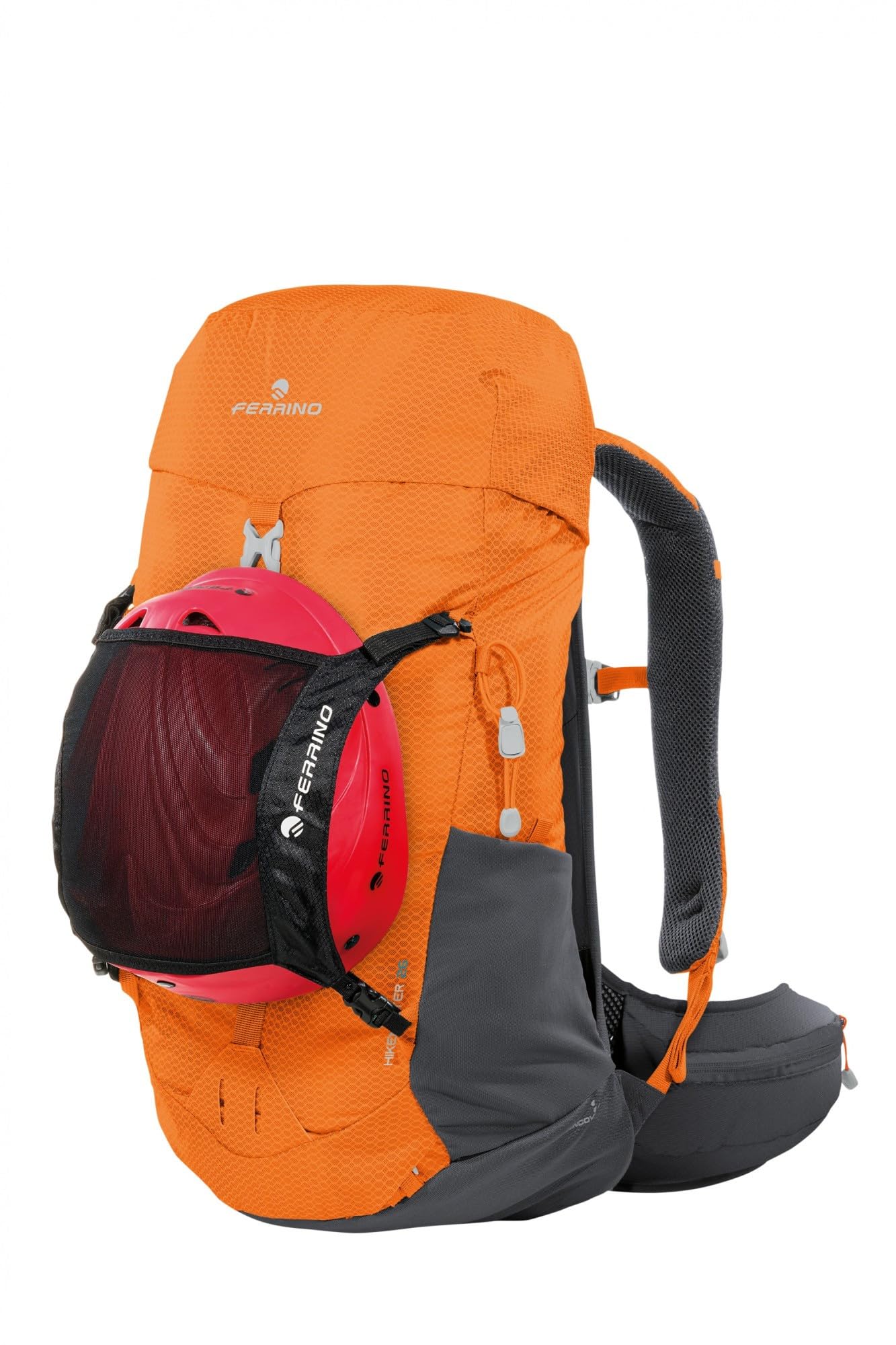 Ferrino Hikemaster 26, Zaino trekking 26 litri, ideale per escursionismo in montagna e fast hiking (Arancione)