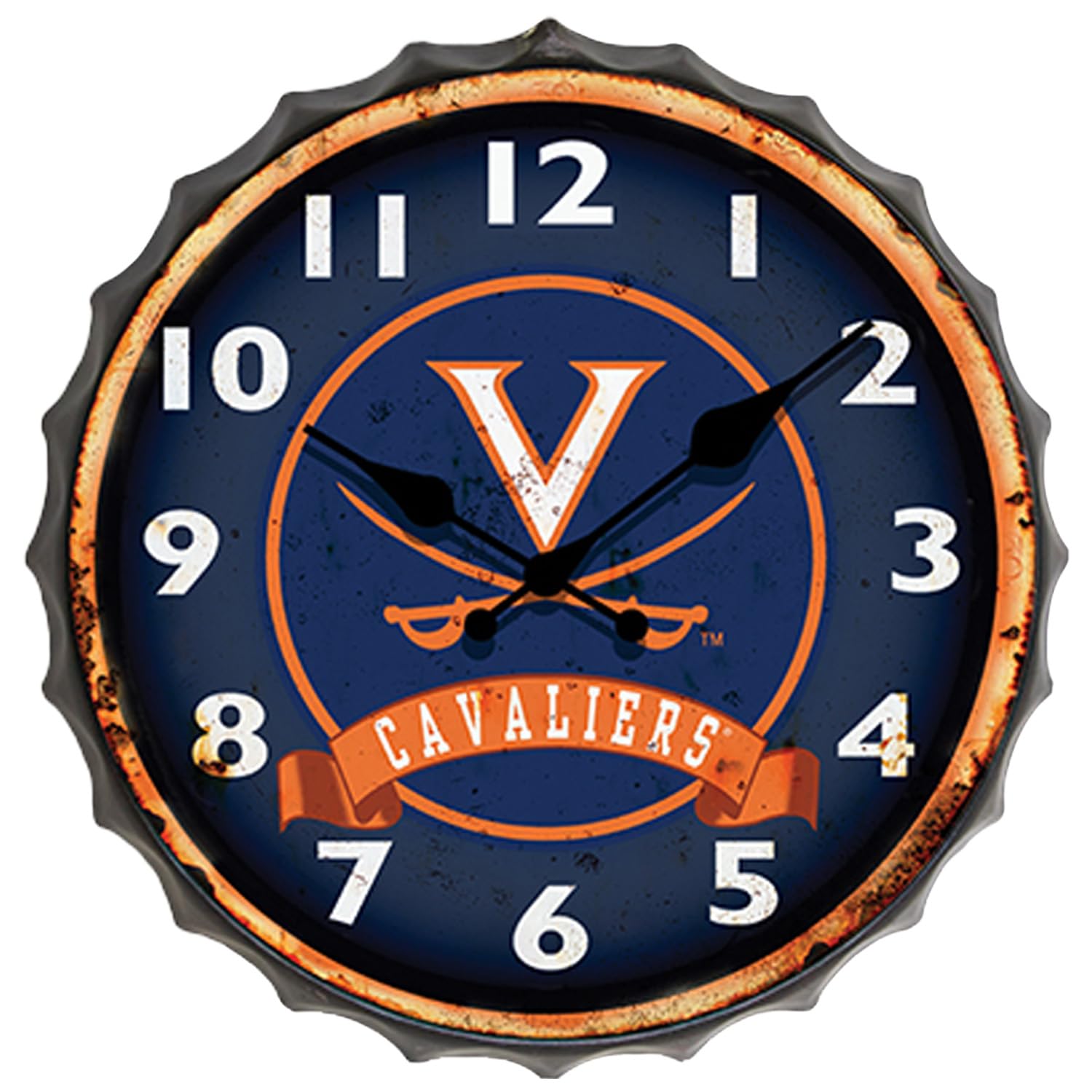Horloge murale vintage de l'Université de Virginie pour décorer un dortoir ou un appartement