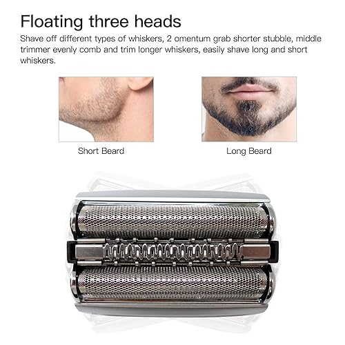 Miniatura 4 de Serie 8 83M cabeza de afeitadora eléctrica wplástico sellado embalaje para Br-aun 8 Series 8320S, 8325S, 8330S, 8340S, 8350S, 8365cc, 8370cc,