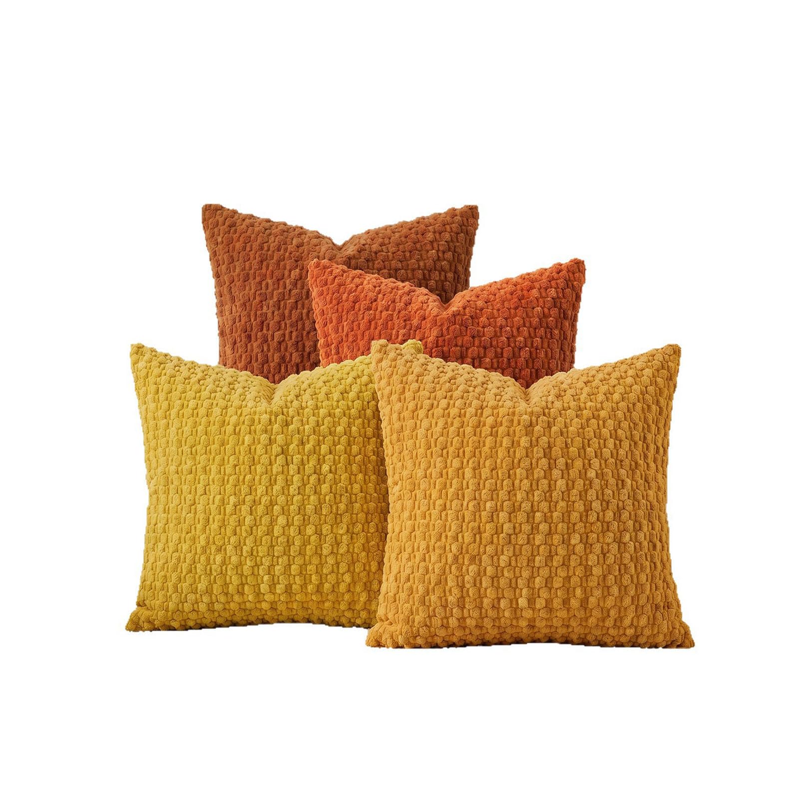 BCCIAPLN Pack of 4 Corduroy Decorative Throw Pillow Covers,Fashion Styles