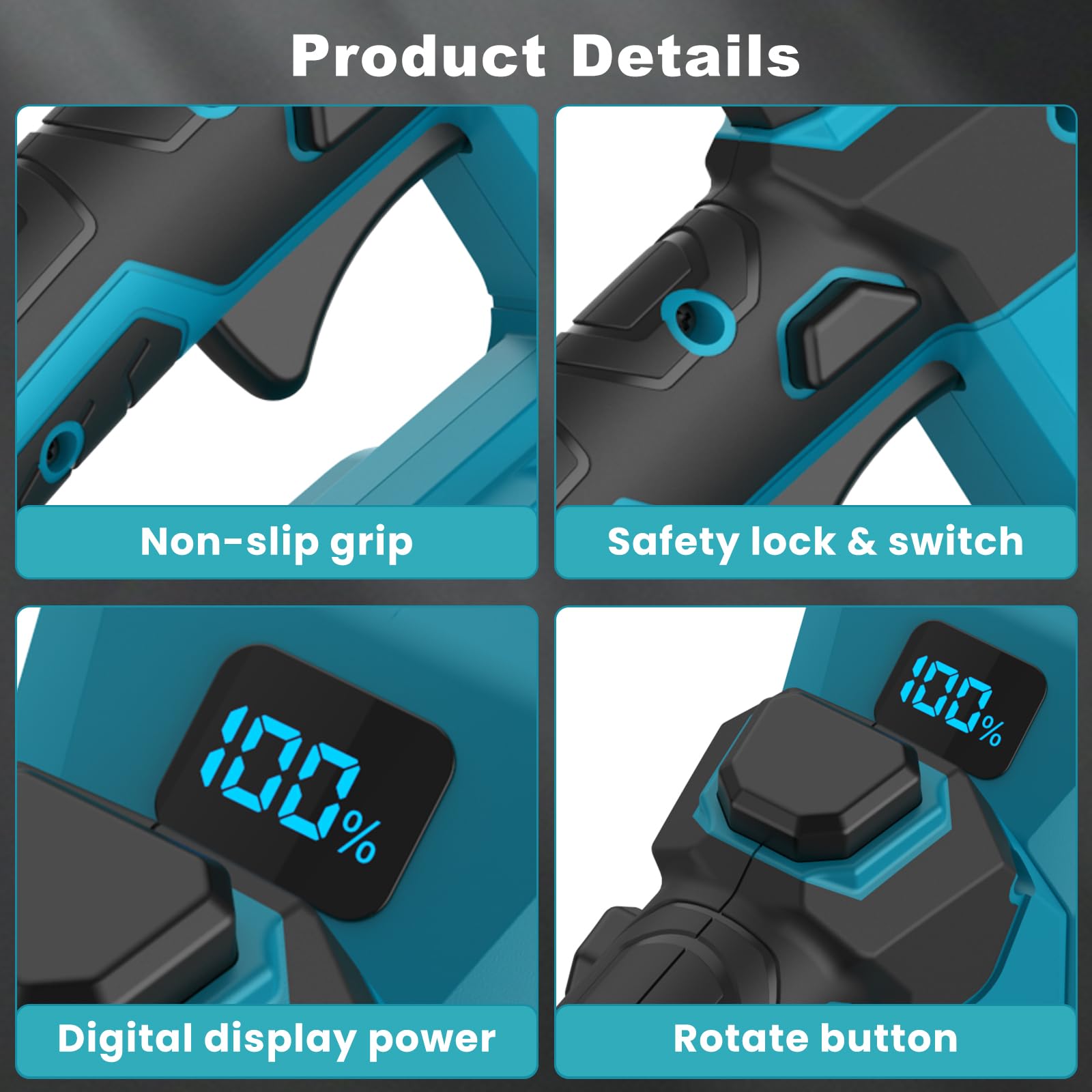Cortasetos Bateria,Corta Setos Jardin Electrico con 2x1500 mAh Batería,Velocidad de 20500 RPM,Motor sin Escobillas,50cm, Cuchillas Dobles,Apto para Desherbar, Podar Arboles y Arbustos