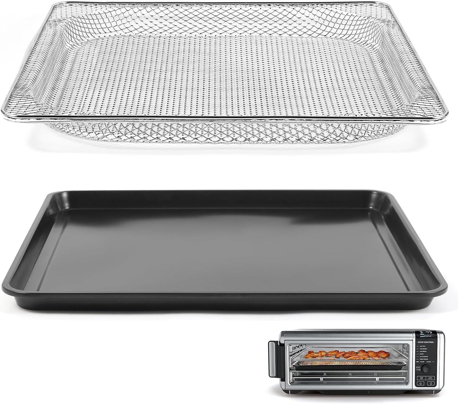 Doublure De Panier En Silicone Pour Friteuse à Air, Pot Rectangulaire Four Cuisson Moule Ninja Touristes Foodi