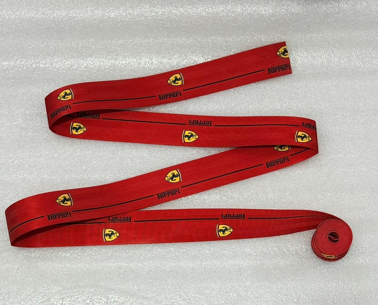 Car 3.6m Seat belt (Webbing Pad) JDM Drifting Sports Universal For Car 3.6 Seatbelt Auto Accessories (3.6M SEATBELT FER-RARI RED)-image-49