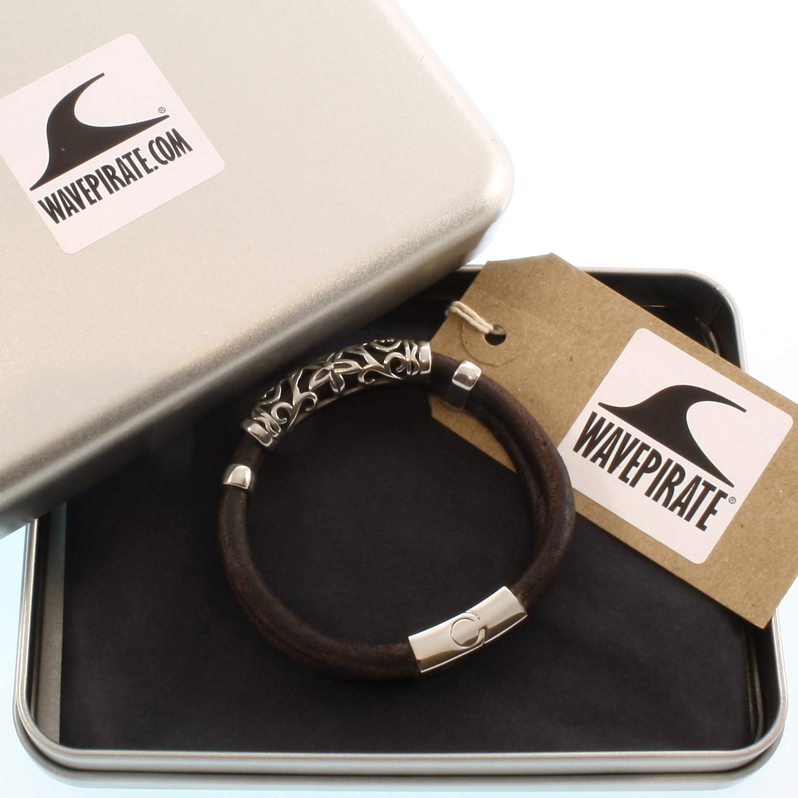Echt Leder-Armband XO R Braun Männer Herren