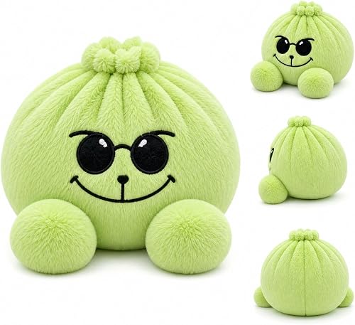 Christmas Big Mystery Dumpling, Cute Plush Stuffed Steamed Bun Squishies