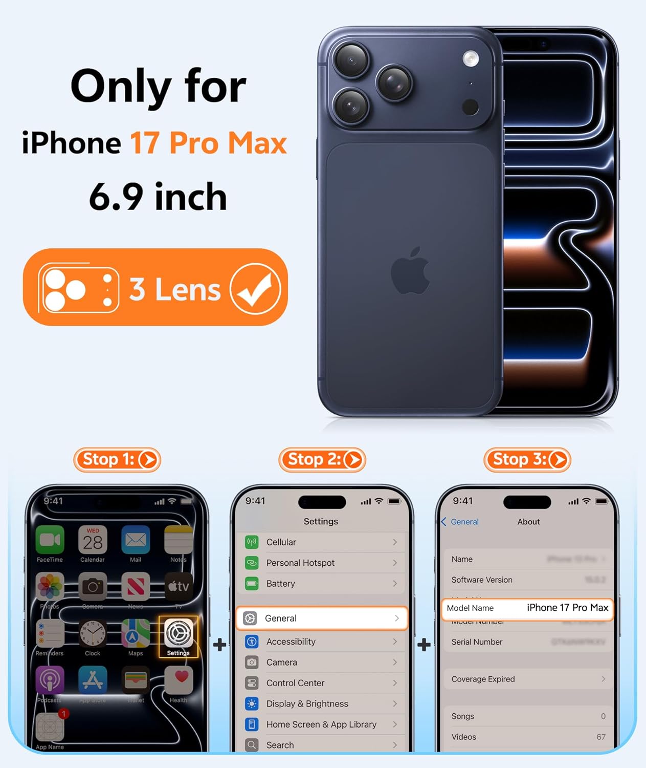 FNTCASE for iPhone 17 Pro Max Case Deep Blue: [Compatible with Magsafe] [Magnetic Phone Cover with Screen Protector] Military Grade Shockproof Protective Dual-Tone Design? for 17 ProMax, 6.9 inch for iPhone 17 Pro Max Deep Blue