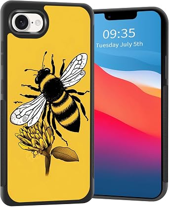 for iPhone 16e Case,Slim Anti-Scratch Architecture TPU Shockproof Protective Case Cover for iPhone 16e 6.1 inch 2025,Honey Bee