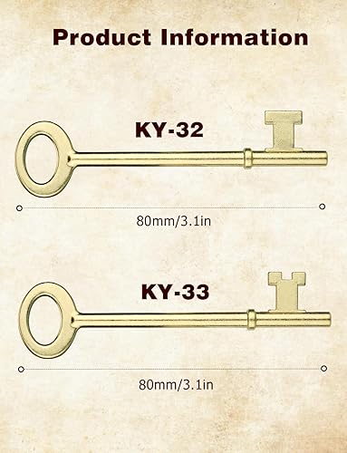 Miniatura 7 de KY-32 KY-33 Kit de llaves de esqueleto de repuesto para puertas de estilo antiguo