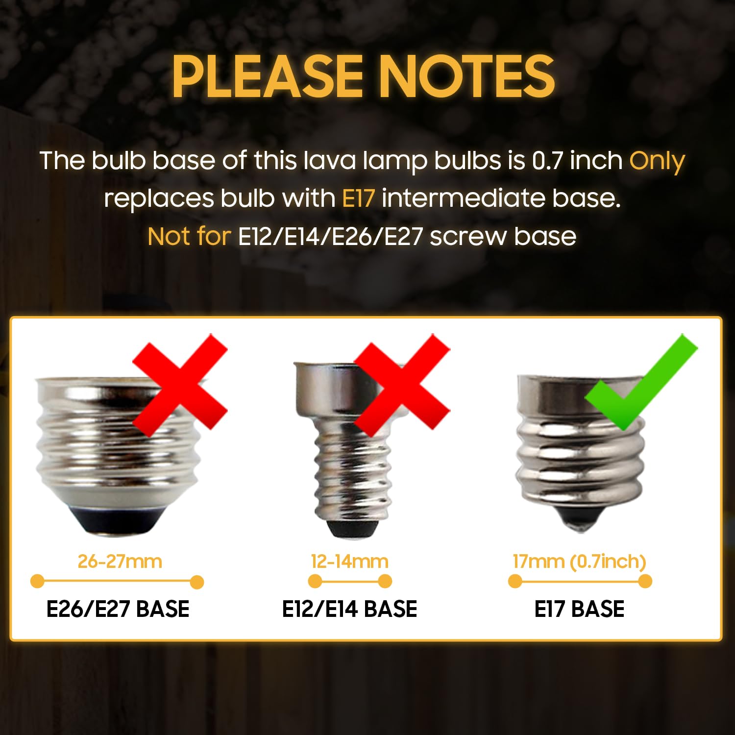 S11 E17 - Bombillas incandescentes de base media de 40 W y 120 V, luz blanca cálida ajustable, bombilla de repuesto para lámpara de lava, adecuada para flash de 14.5 pulgadas/20 onzas y 3