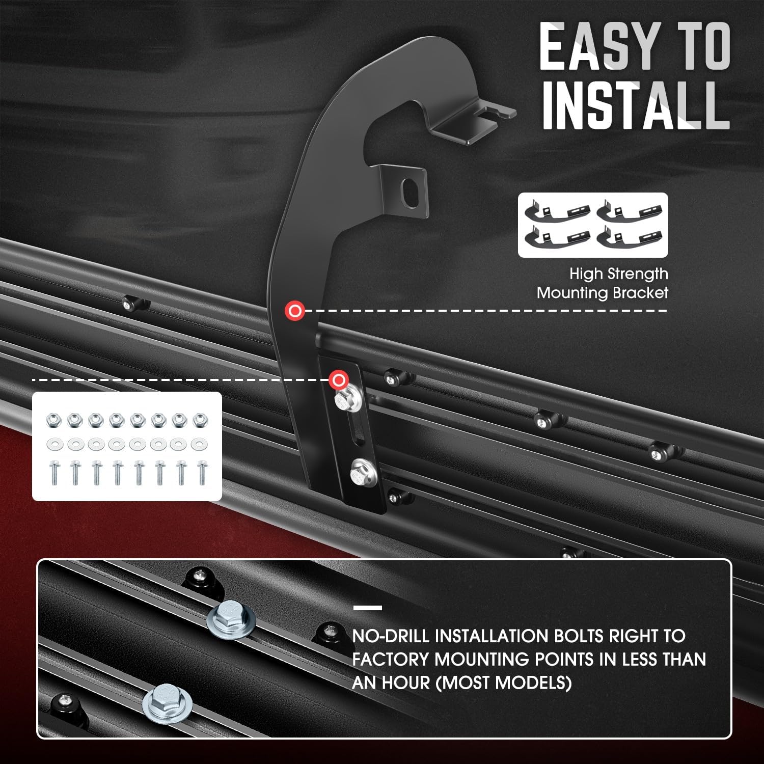 DNA Motoring 6 Inch Wide Flat Running Boards Side Step Bars Compatible with 19-25 Silverado Sierra 1500/20-25 Silverado Sierra 2500HD 3500HD Standard Cab, STEPB-A-0008