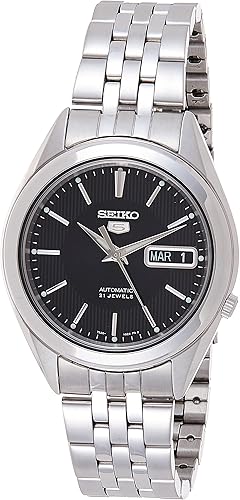Seiko 5 - Reloj de acero inoxidable para hombre