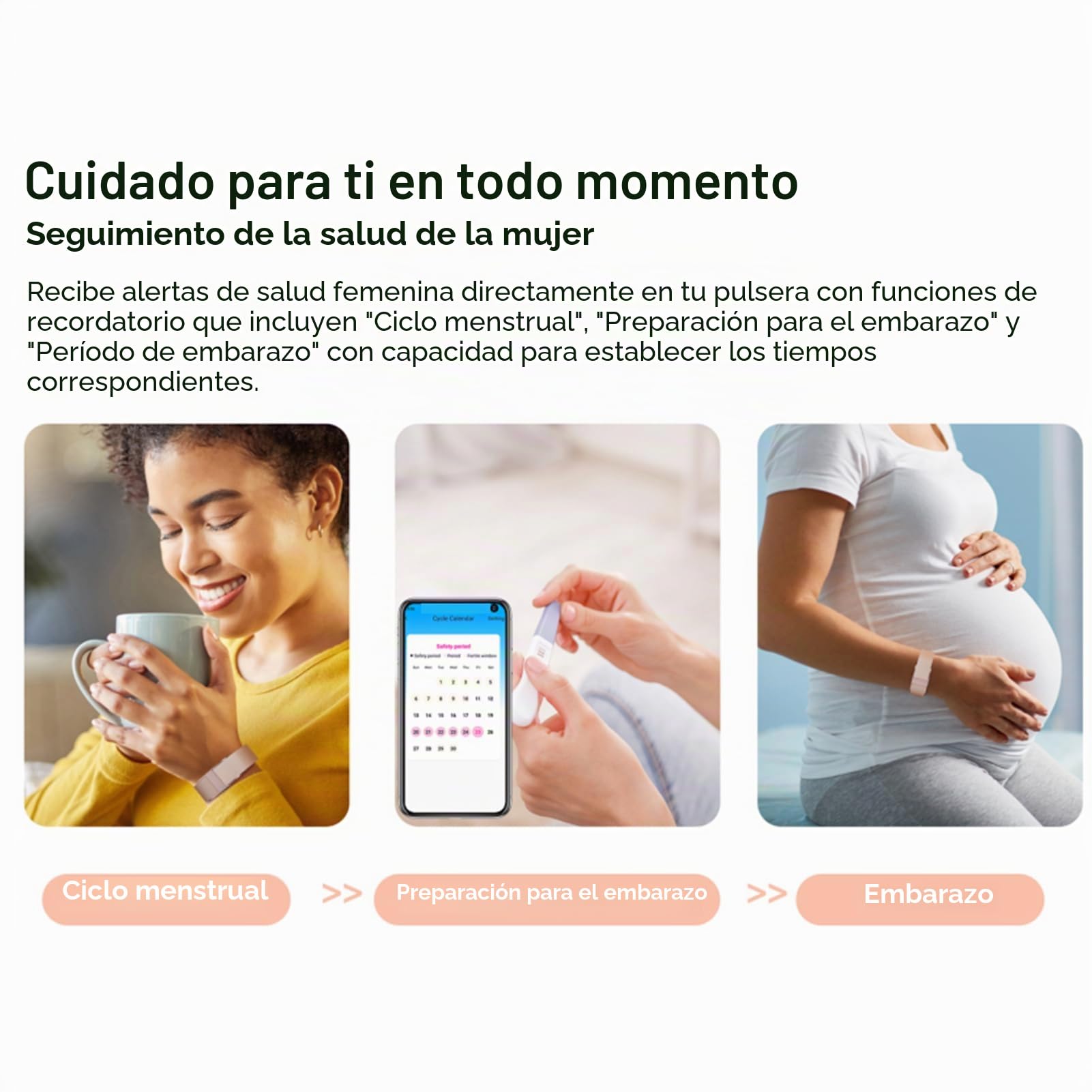 SENECESLI Smart Health Wutband, Actividad Portátil y Rastreador de Ejercicios con Base de Carga Magnética para Modo Multi Sport