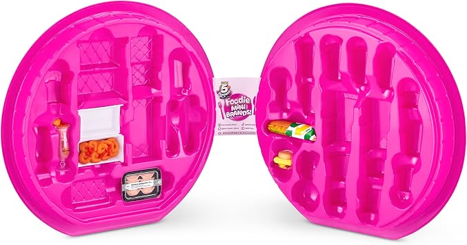 5 Surprise 77288 Brands Includes 5 Mystery Foodie Collector's Case, Store and Display 30 Mini Collectibles, Fast Food Toys and Shopping Accessories