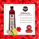 FLAVOURS AVENUE - Hibiscus Juice Concentrate, 100% Natural, 750ml Makes 18 Drinks, Concentrate for Iced-teas/Hot Tea/Cocktails/Mocktails gallery image