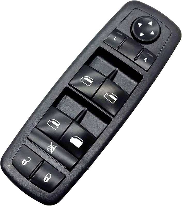 Interruptor mestre do vidro elétrico dianteiro esquerdo Forwinparts 3 pinos + 9 pinos para Chrysler, Dodge e Jeep – 1 unidade