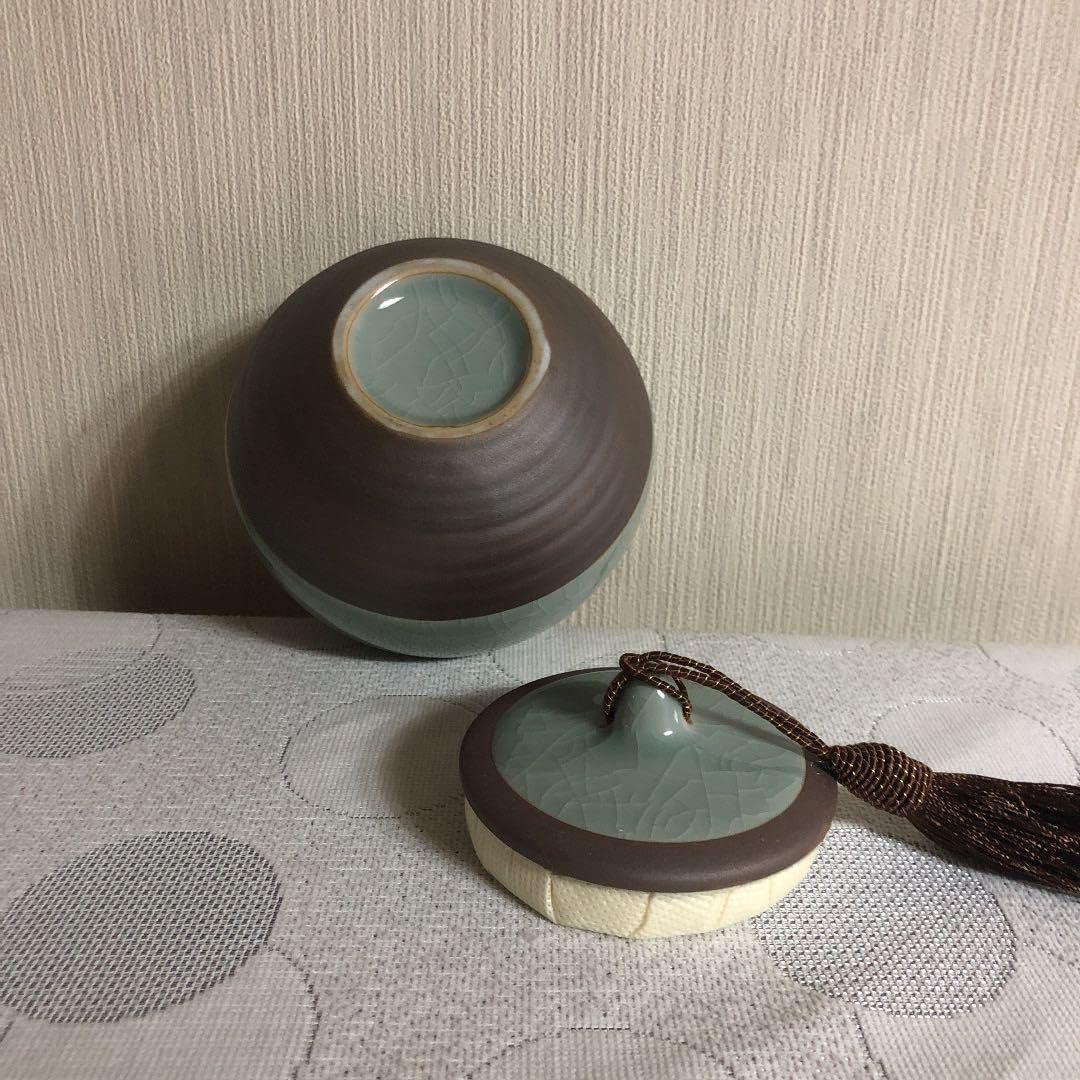 茶道具　聾米造　青木木米作　群仙文茶碗　仕覆付　共箱　V　R7598 茶道具 聾米造 青木木米作 群仙文茶碗 仕覆付 共箱