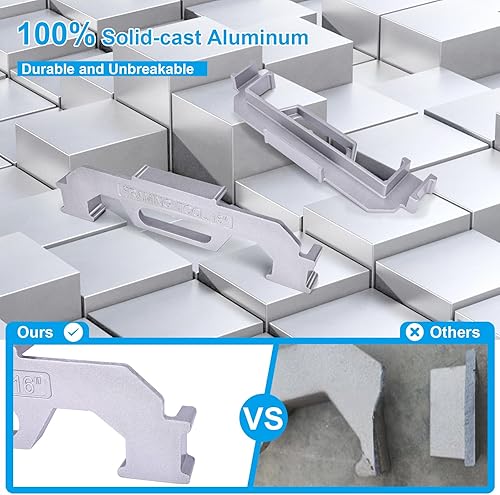 Miniatura 7 de TopDirect Herramientas de marco de 16 pulgadas, plantilla de medición de precisión, herramienta de diseño de pernos de pared, herramienta de