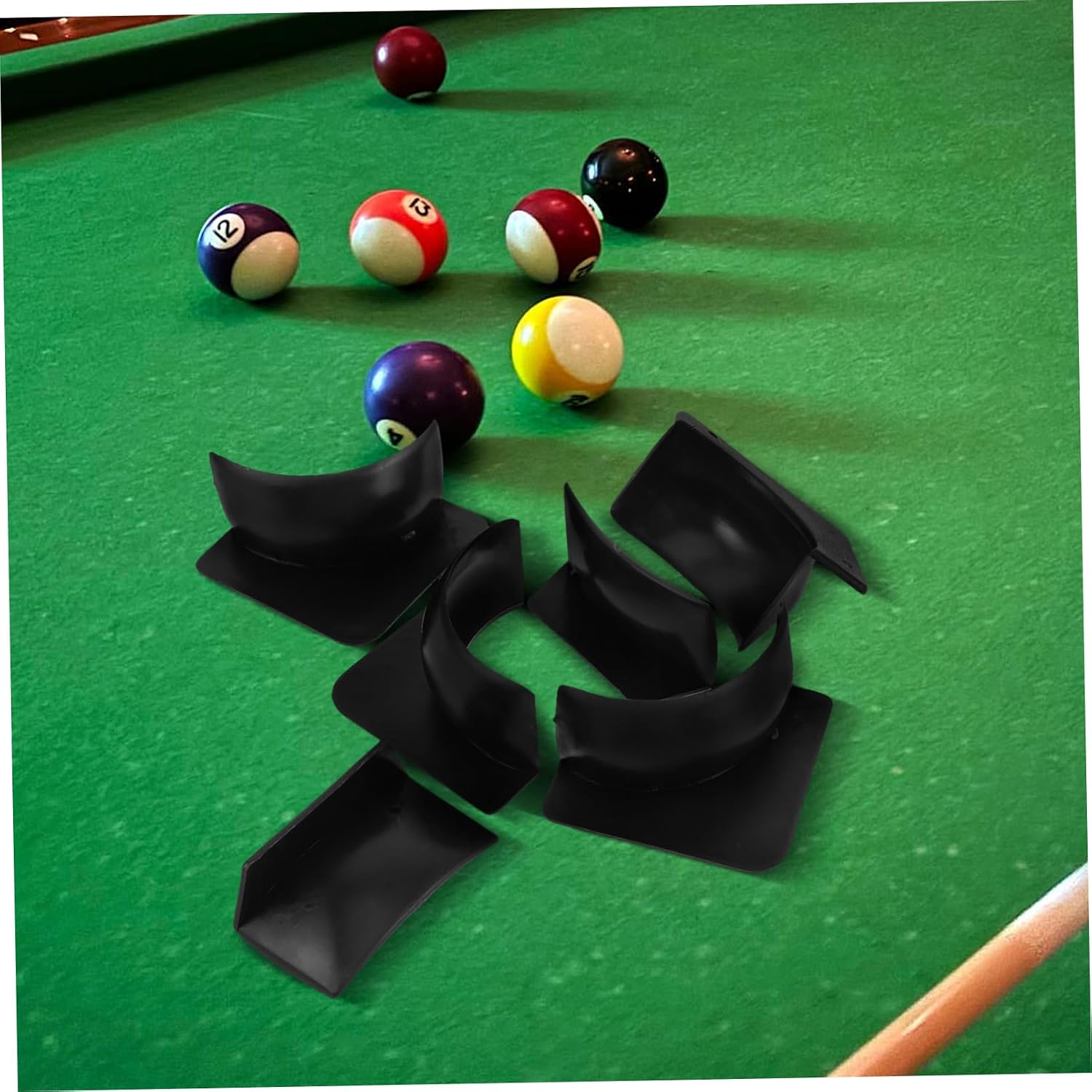 6pcs Pool Table Pockets Replacement Parts for Billiards Boys and Girls-Friendly Plastic Storage Basket Easy Maintenance Midtail Bag Design