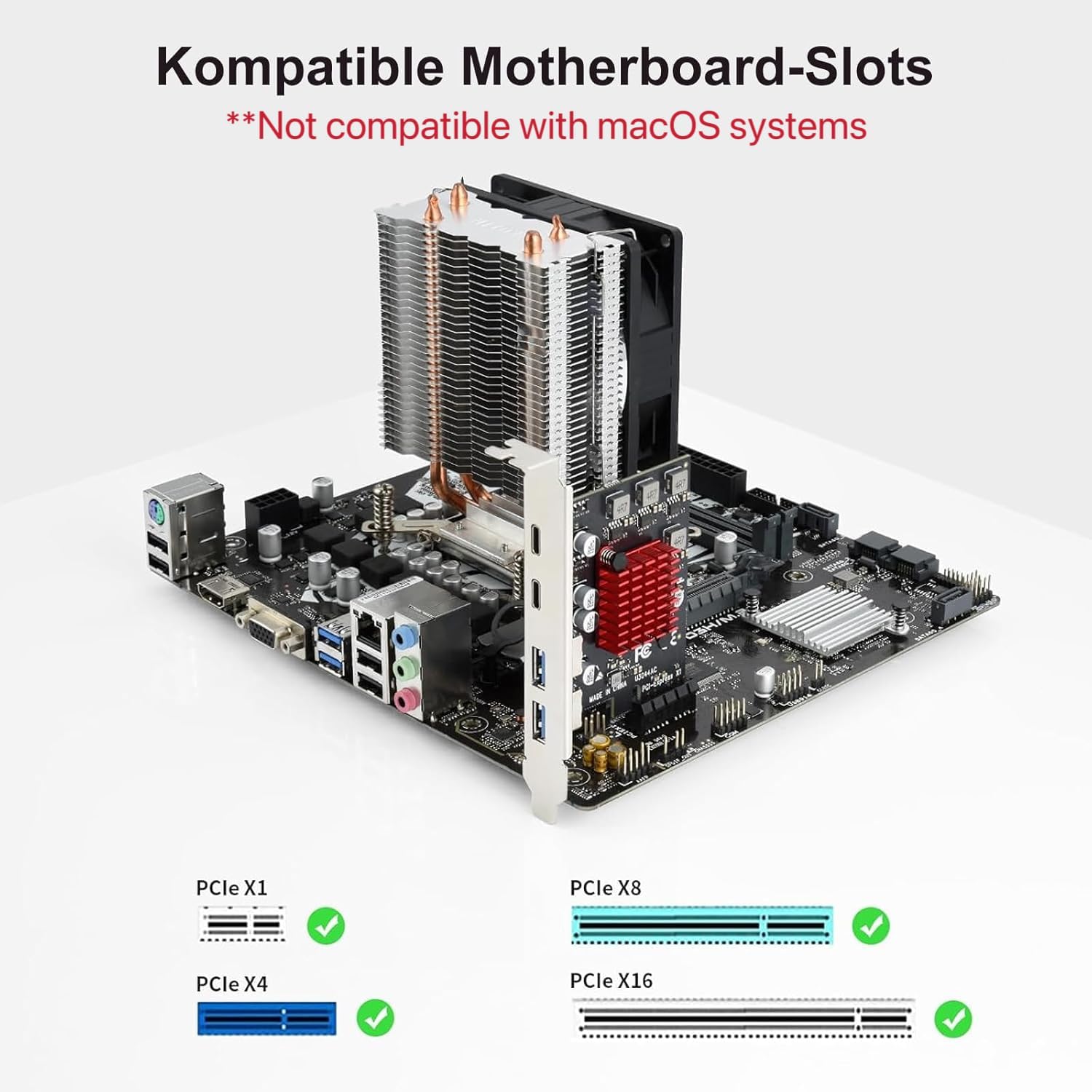 Compatible Motherboard Slots for PCIe Card