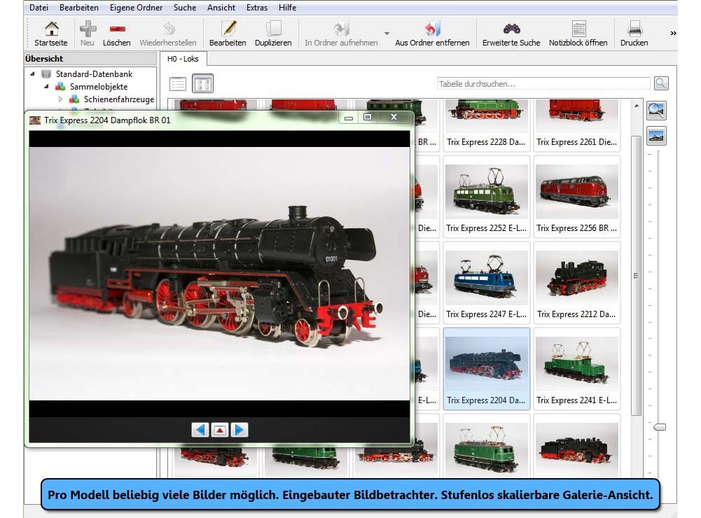 Stecotec Modellbahn-Verwaltung Software Katalog Datenbank Zubehör
