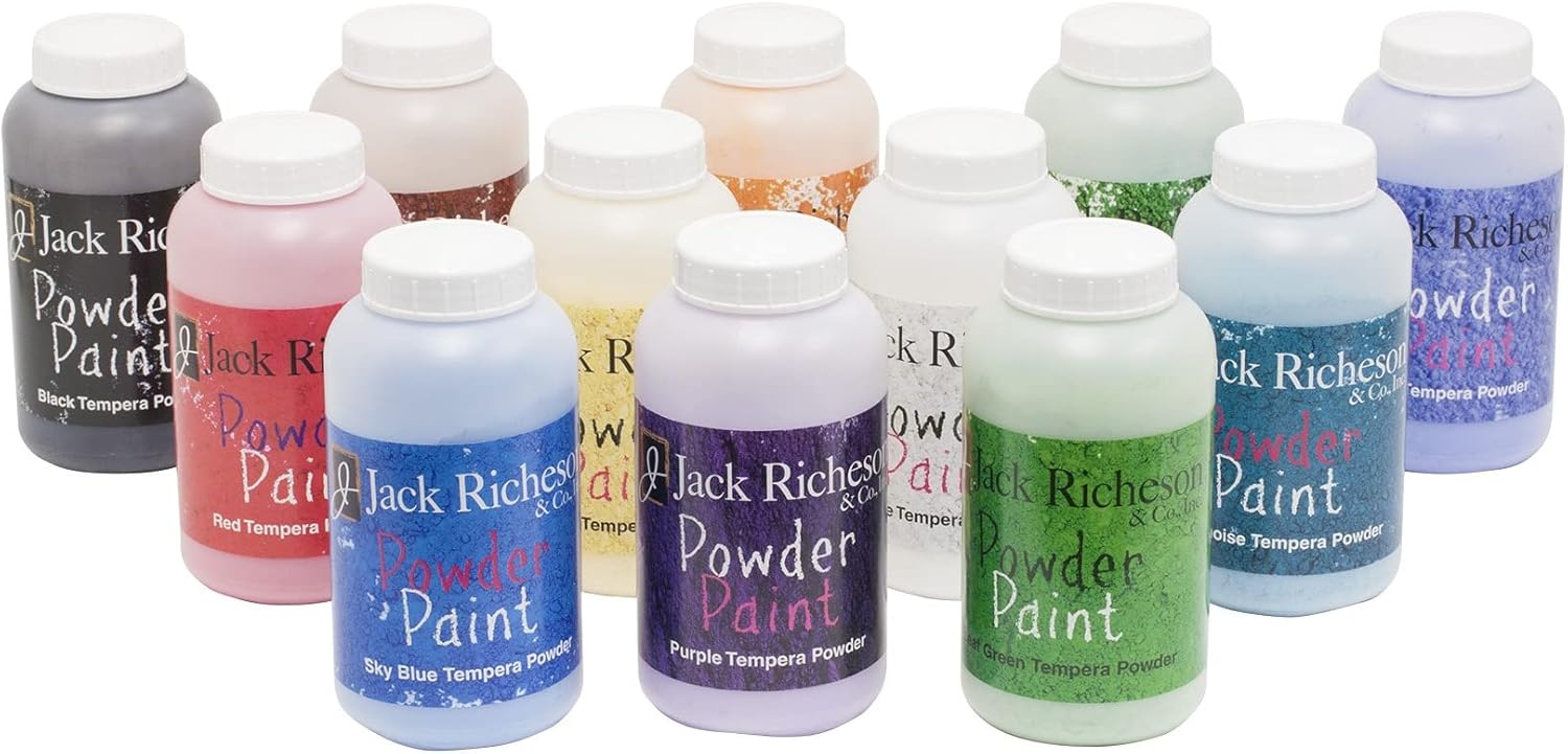 Richeson Tempera Powder Paint, Set of 12 (101592) Amazon.co.uk Home & Kitchen