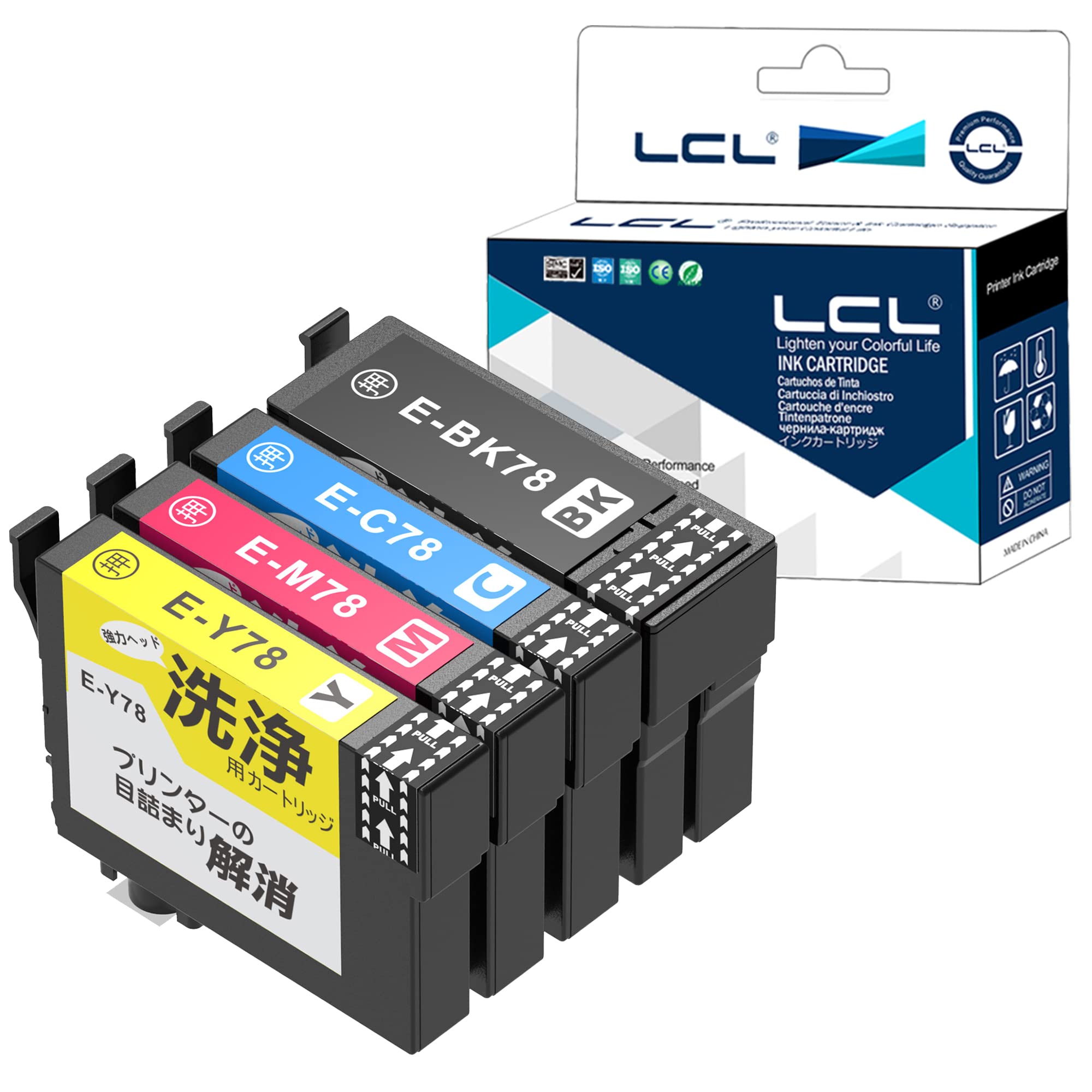 Amazon.co.jp: LCL プリンター 洗浄液 エプソンに適合する IC4CL78