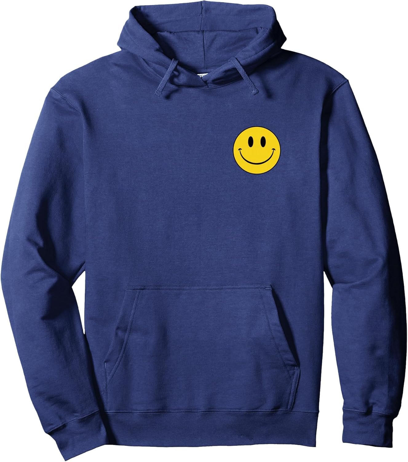 70s Yellow Smile Face Cute Happy Peace Smiling Face Pullover Hoodie