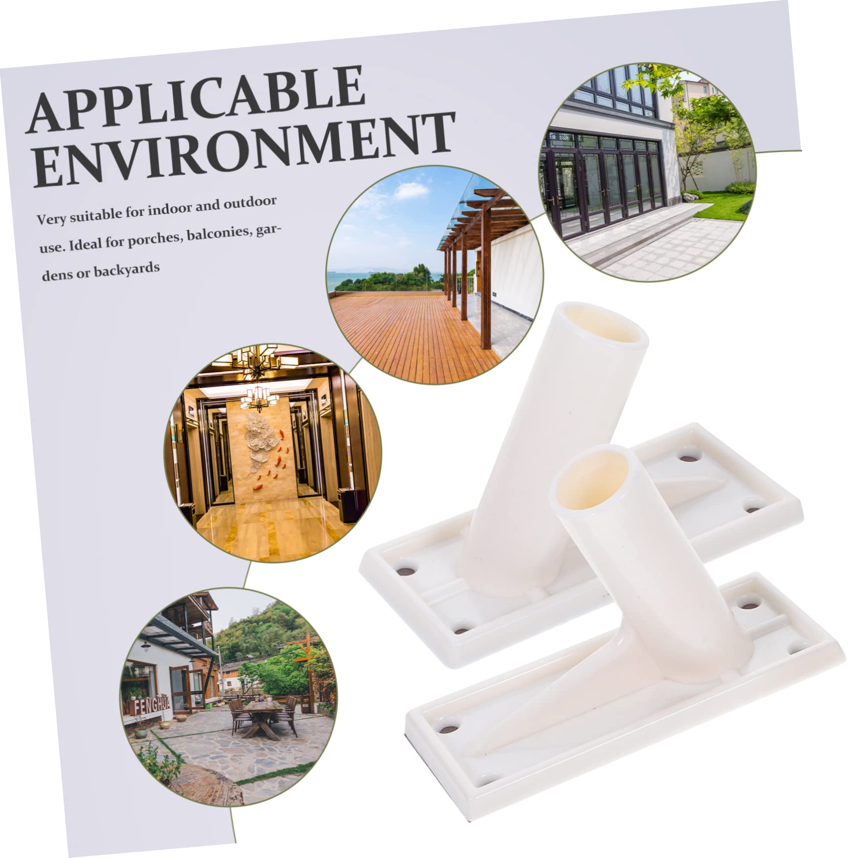 VANZACK 1 Jeu Support De Base De Mât De Drapeau Quincaillerie