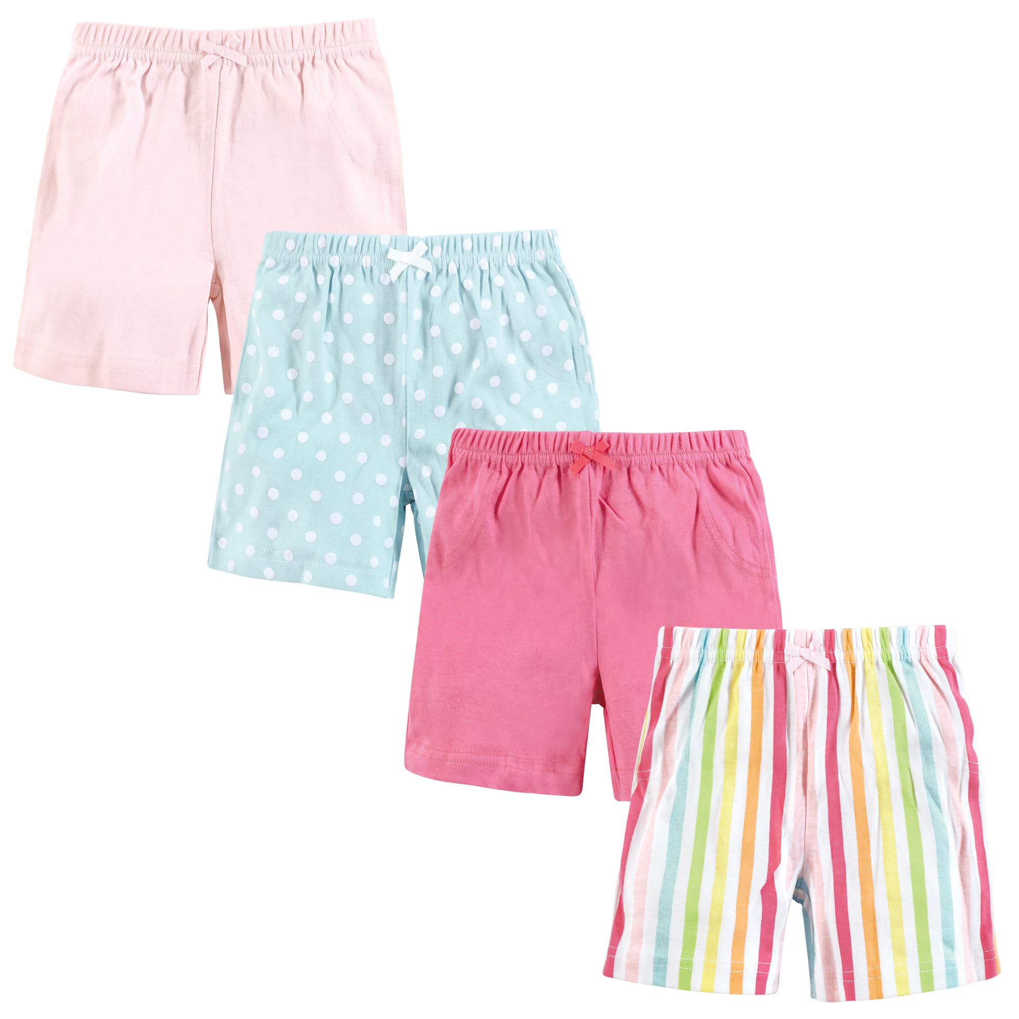 Hudson Baby Unisex Baby Shorts Bottoms 4-Pack