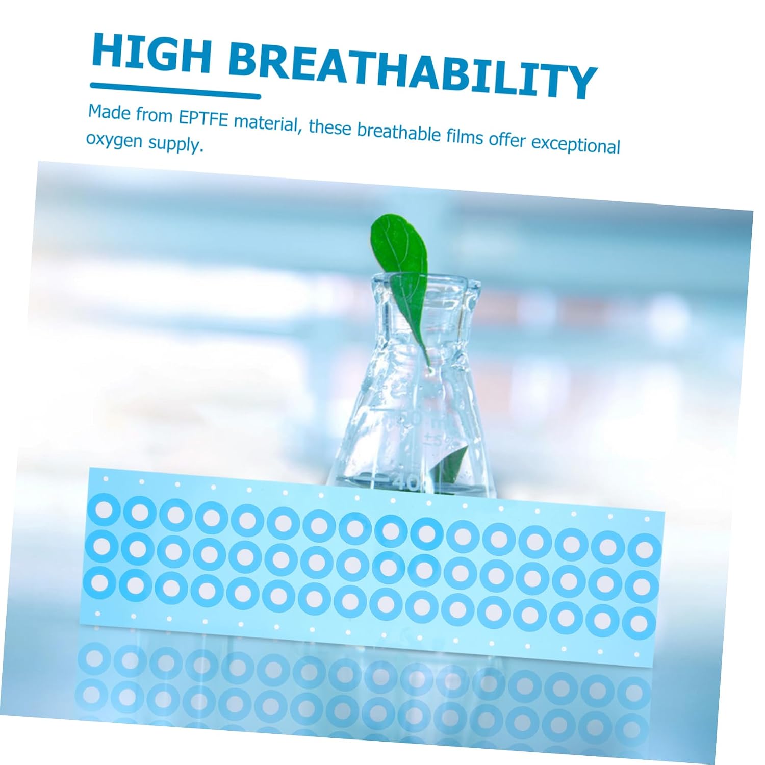 48pcs Bottle Isolation Pad Breathable Film Caps Eptfe Filter Discs for Wide Mouth Jars