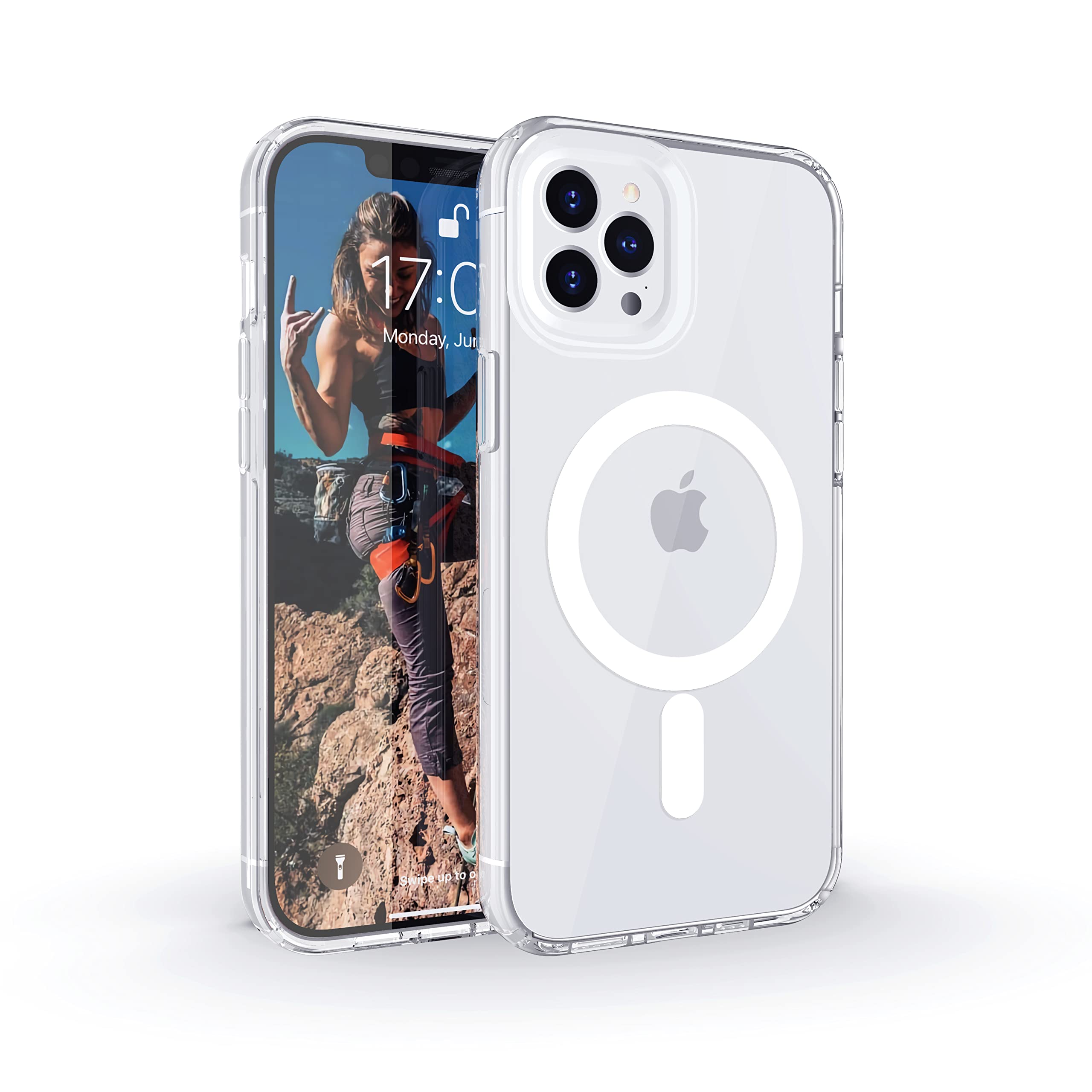 Funda transparente compatible con Mag-Safe e iPhone 13 Pro Max con diseño Ultra Híbrido 7