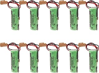 10Pcs CR17450SE-R(3V) PLC Battery with Resistance for SANYO CR17450SE-R(3V) FANUC A98L-0031-0012 PLC Battery