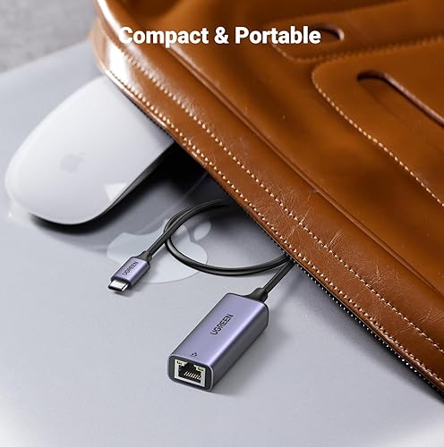 Miniatura 16 de UGREEN Adaptador USB C a Ethernet, adaptador Ethernet Plug and Play de 1 Gbps, funda de aluminio, (compatible con Thunderbolt 4/3) a adaptador