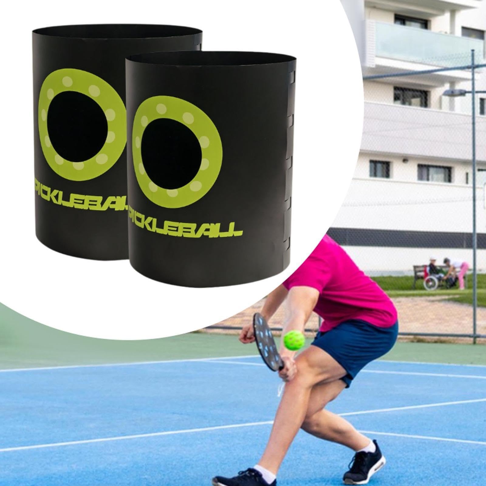 2Pcs Pickleball Training Ball Eimer Multifunktionale Abnehmbare Struktur