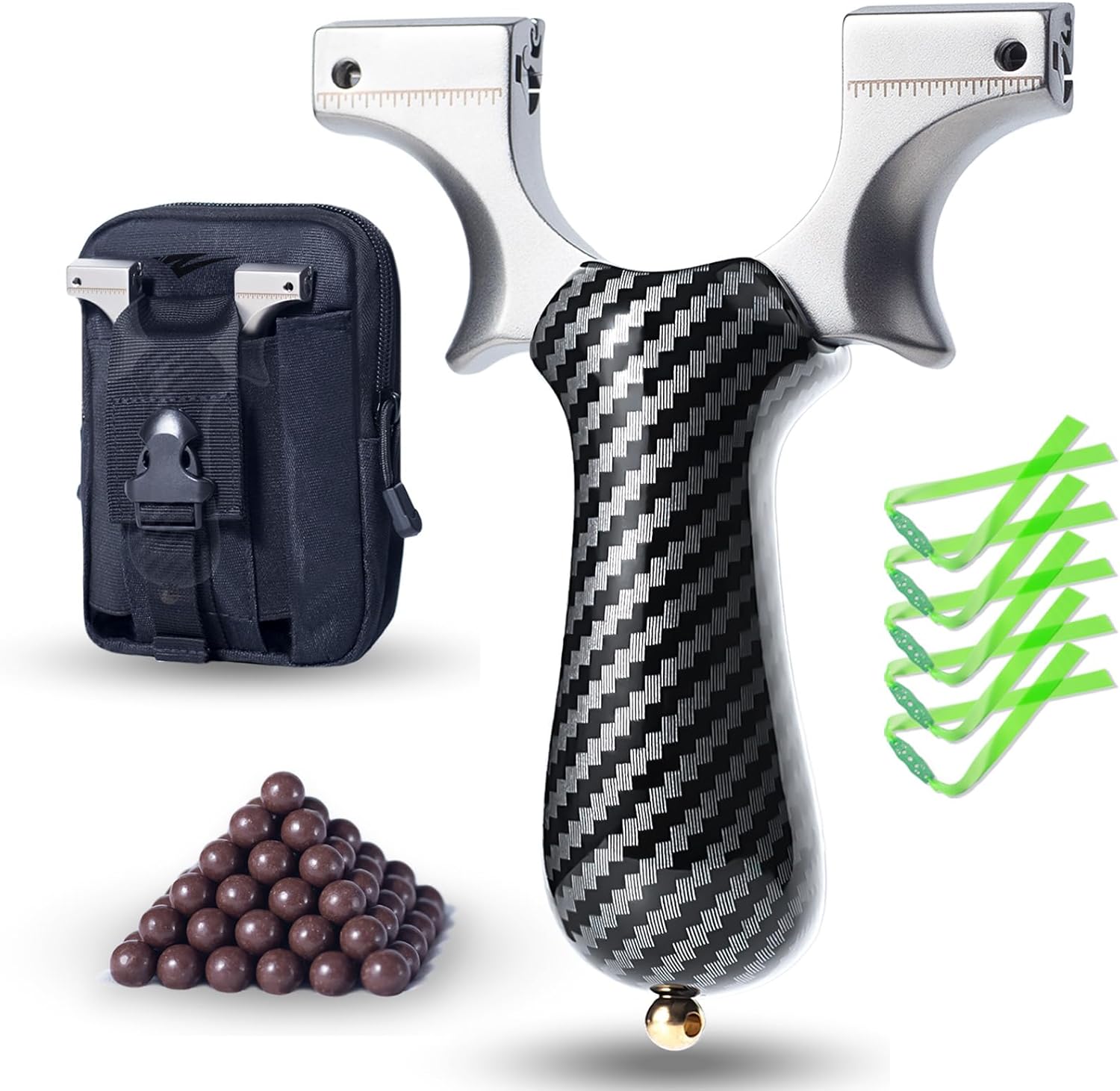 Super-Clip Slingshot,Carbon Fibre Sling Shot for Adult,Slingshots for Adults,Hunting & Shooting Sling Shot.