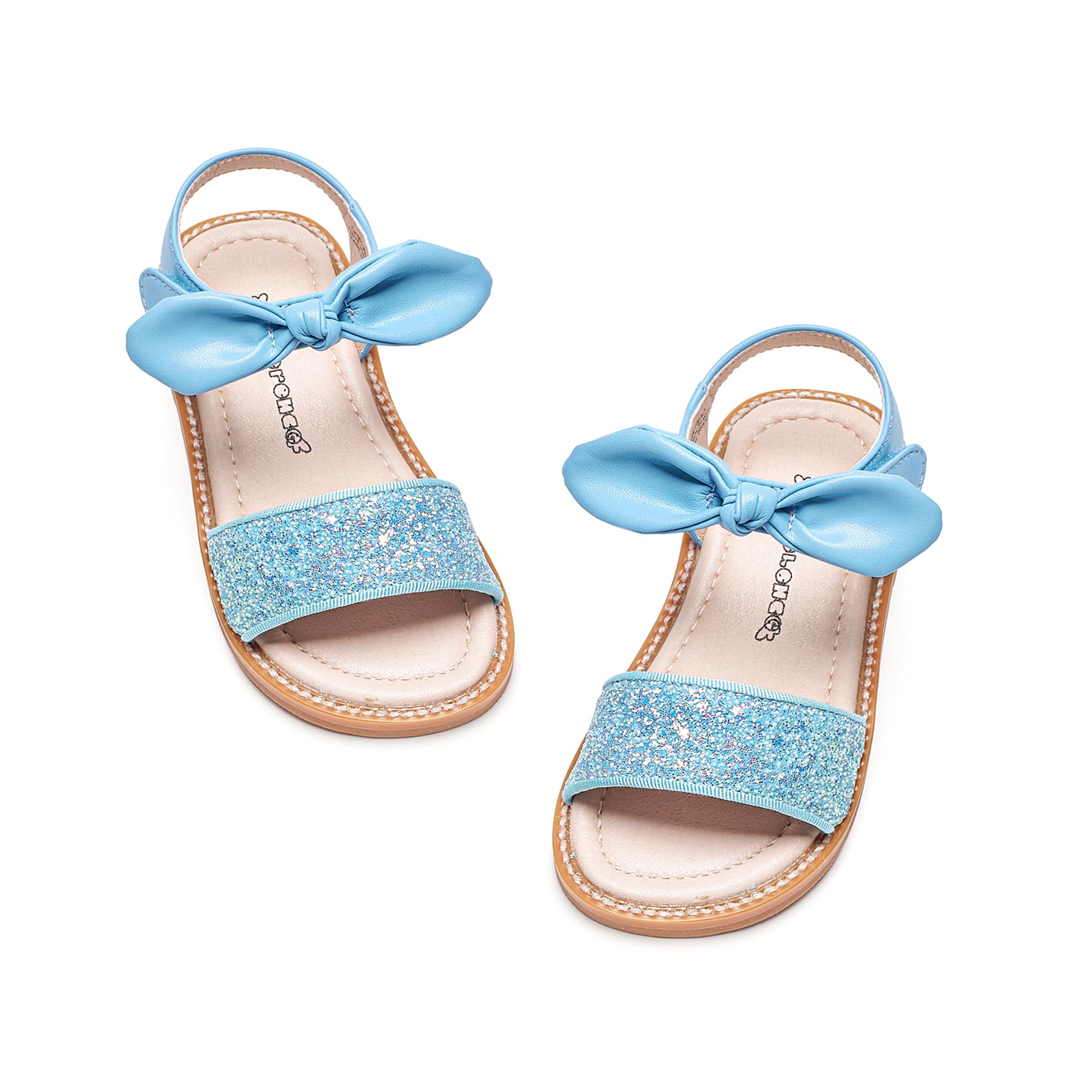 Kiderence Toddler Flower Girl Sandals Open Toe Dress Shoes Wedding Party