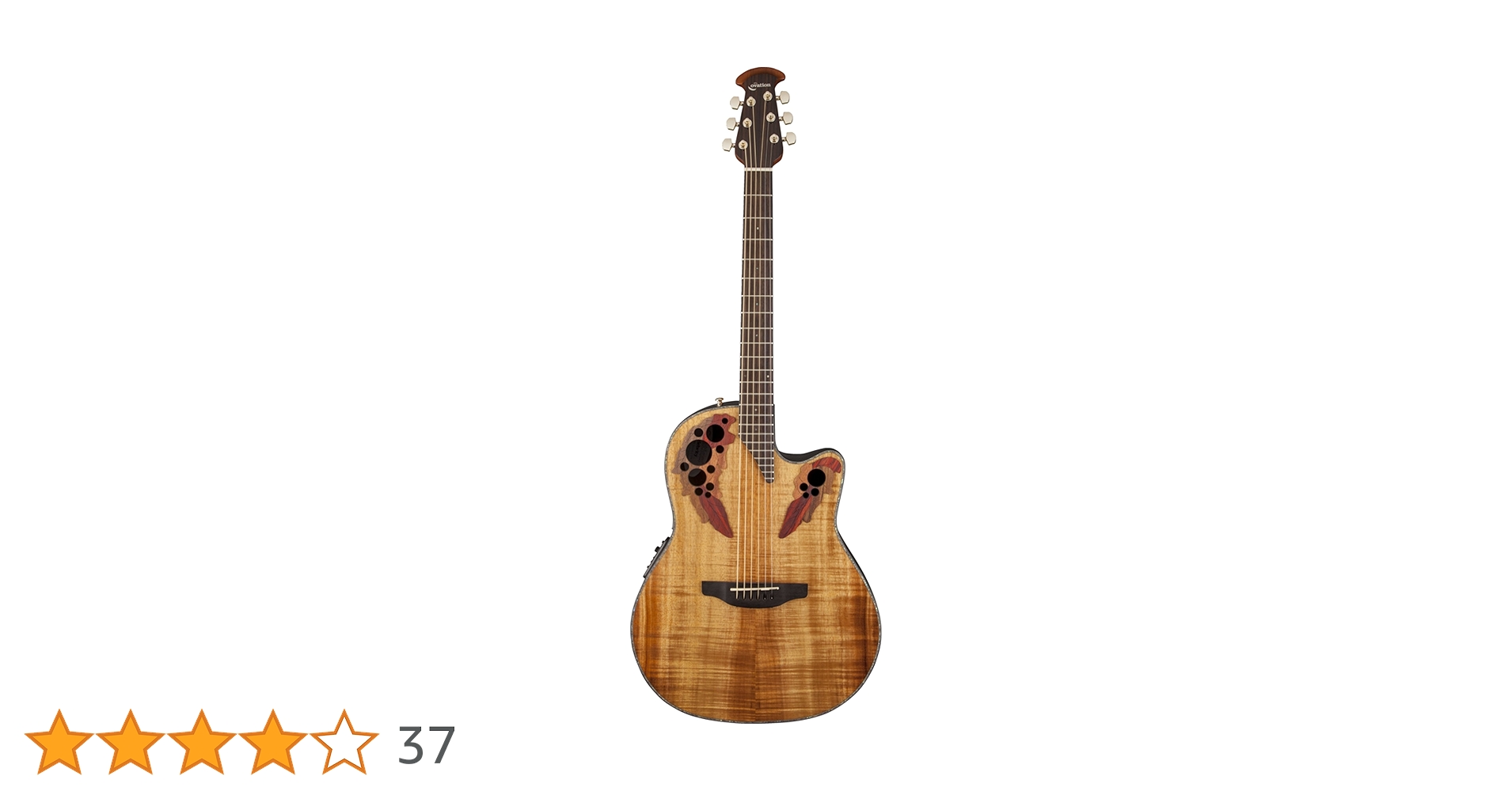 【10955】 ovation CE44P-FKOA エレアコ Amazon | Ovation オベーション CE44P-FKOA エレアコ, Figured Koa