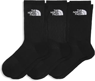The North Face Multisport Cush Crew Sock | 3-pack, Breathable Athletic Socks for Men & Women, Light Cushion & Ribbed Cuff