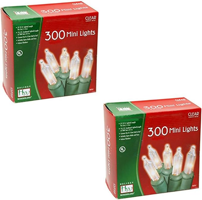 Noma/Inliten Holiday W/land Clear Christmas Mini Light Set