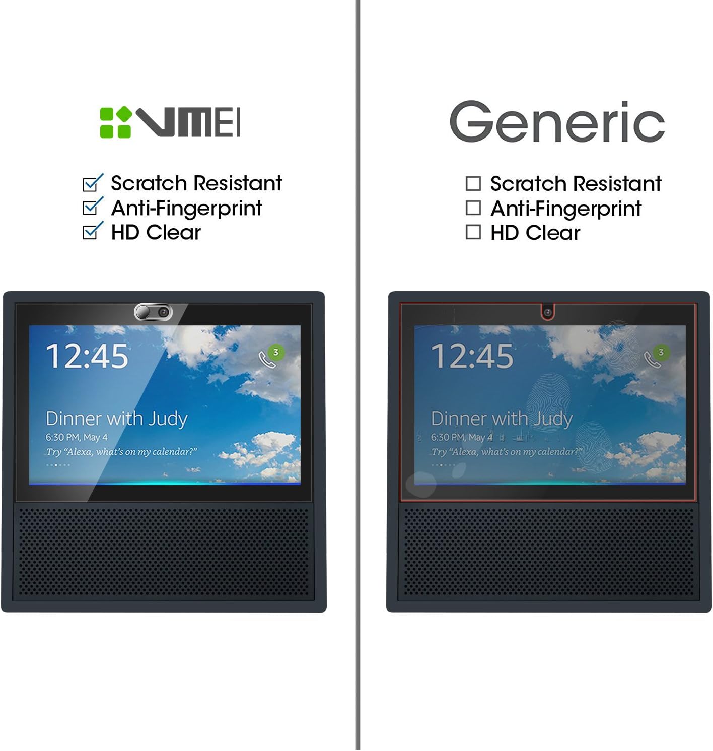 Echo Show Screen Protector（Don't use for New Echo Show 2nd,Webcam Cover Not only to Protect Echo Show Screen is More Important to Protect Everyone's Privacy is Safe. (Black)