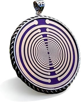 MWO Polarizing Disk, Magnetic Field Antenna Pendant, Vortex Necklace, Multi Oscillator Coil, Style Design, Enhanced Well Being, for, Meditation, Yoga Room, Bag Hanging Device