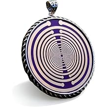 MWO Polarizing Disk, Magnetic Field Antenna Pendant, Vortex Necklace, Multi Oscillator Coil, Style Design, Enhanced Well Being, for, Meditation, Yoga Room, Bag Hanging Device