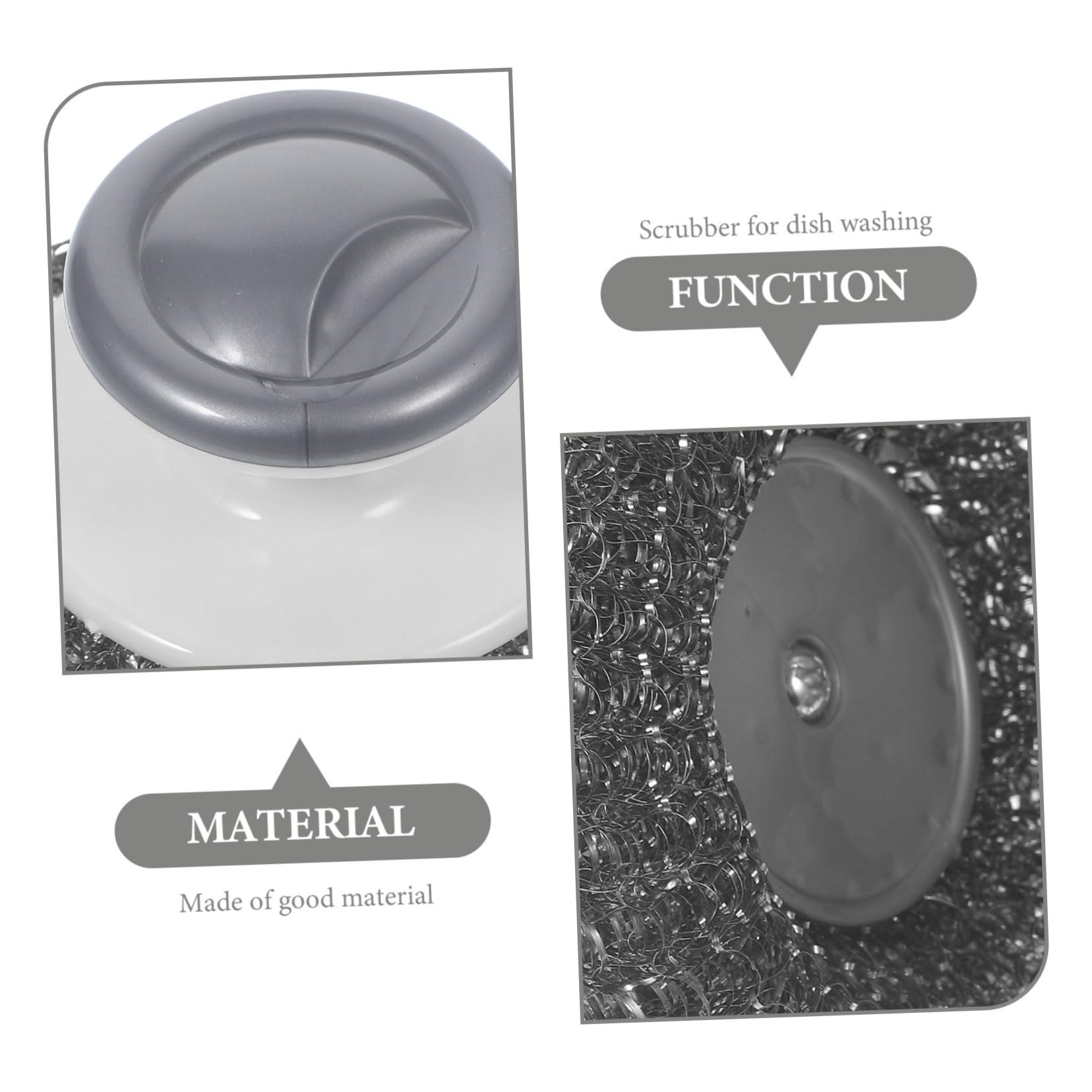 Healeved 10piezas Cepillo De Cocina De Inoxidable Mango Fregador Multiusos para Platos y Superficies Diseño Ergonómico y Antideslizante Resistente y Duradero para Limpieza Efectiva