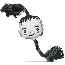 Universal Studios Horror Monsters 12" Frankenstein Rope Toy for Dogs | Little Monsters Frankenstein Rope Dog Tug Toy | Horror Movie Toys for Dogs, Official Monsters Pet Products