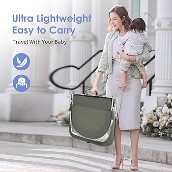 Amazon.com: ISELECTOR Portable Baby Bassinet Travel Baby Bed