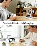 Wireless Charger 3 in 1, ADADPU Fast Charging Station for Apple Watch 8/Ultra/SE/7/6/5/4/3/2, for AirPods 3/2/Pro, for iPhone 17/16/15/14/13/Plus/Pro/Pro Max/12/11/X/XR/XS/8