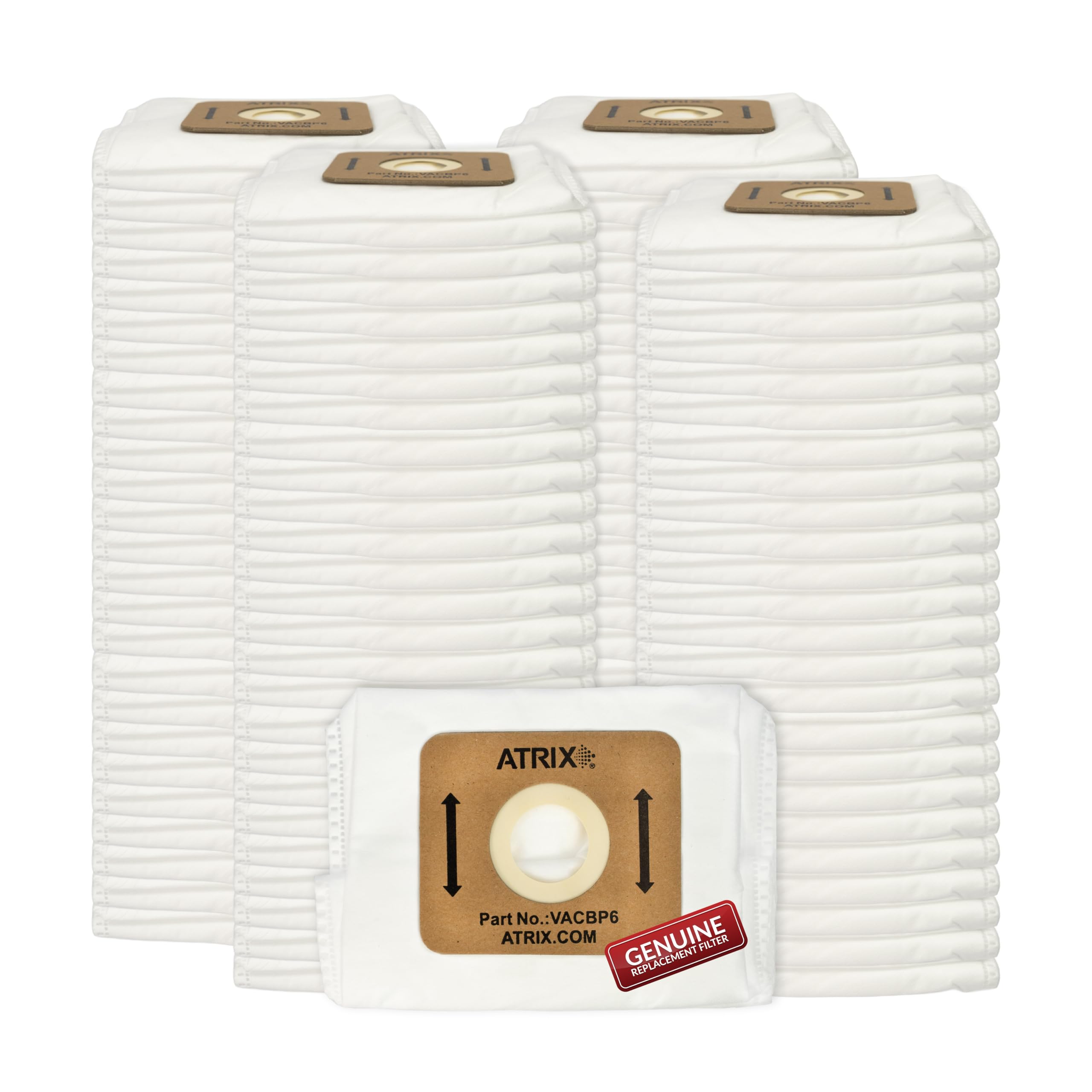 Atrix HEPA Filters, White, 100-pack